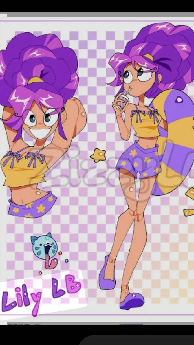 ai character: lily lovebraids background