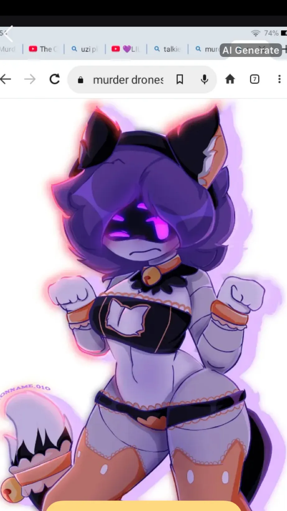 ai character: Uzi background
