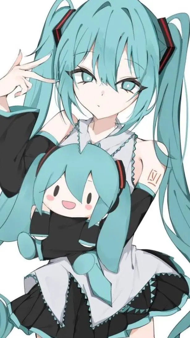 ai character: hatsune miku  background