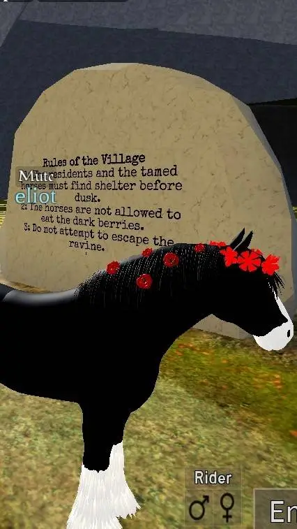 ai character: horse life background