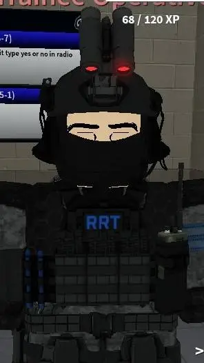 ai character: RRT GUARD background