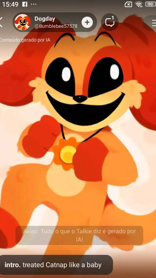 ai character: DOGDAY  background