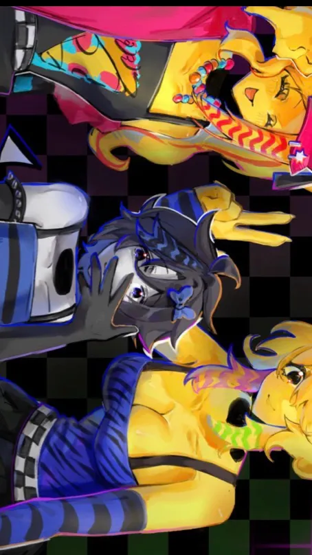 ai character: Una fiesta…..v2 background