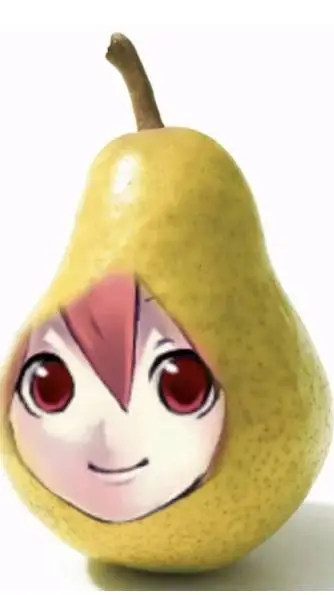ai character: Teto pear background