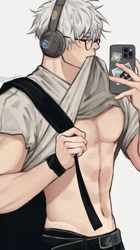 ai character: ♡°gojo°♡ background
