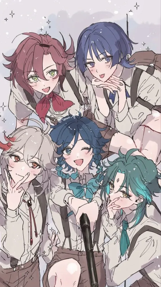 ai character: Anemo Boys background
