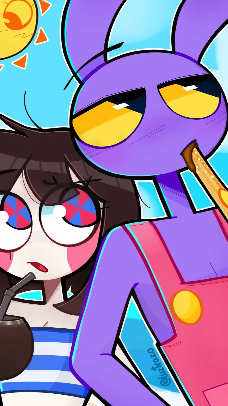 ai character: Funnybunny background