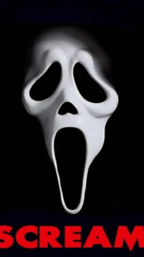 ai character: ghost face  background