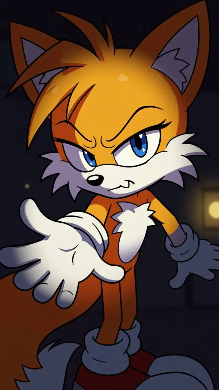 ai character: tails loves you  background