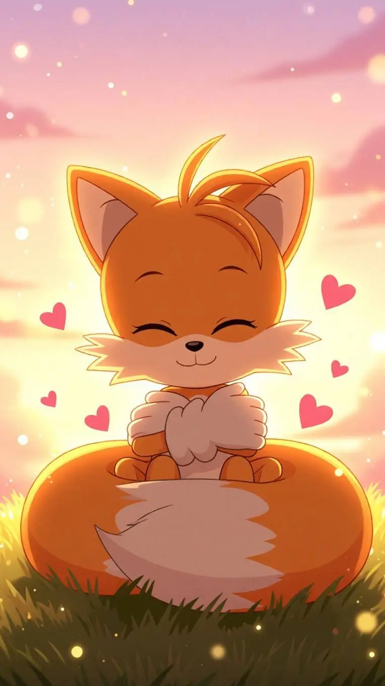 ai character: tails loves you  background