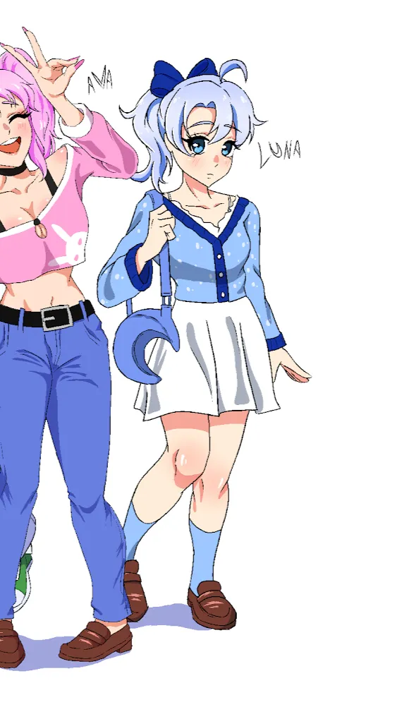 ai character: Luna from friend background