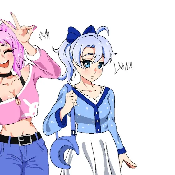 chat with ai character: Luna from friend