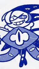 ai character: Shadow milk cookie background