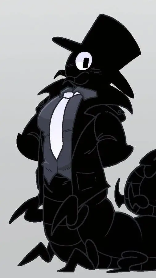 ai character: Black (Bug form) background