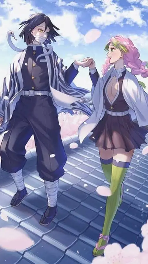 ai character: mitsuri and iguro  background