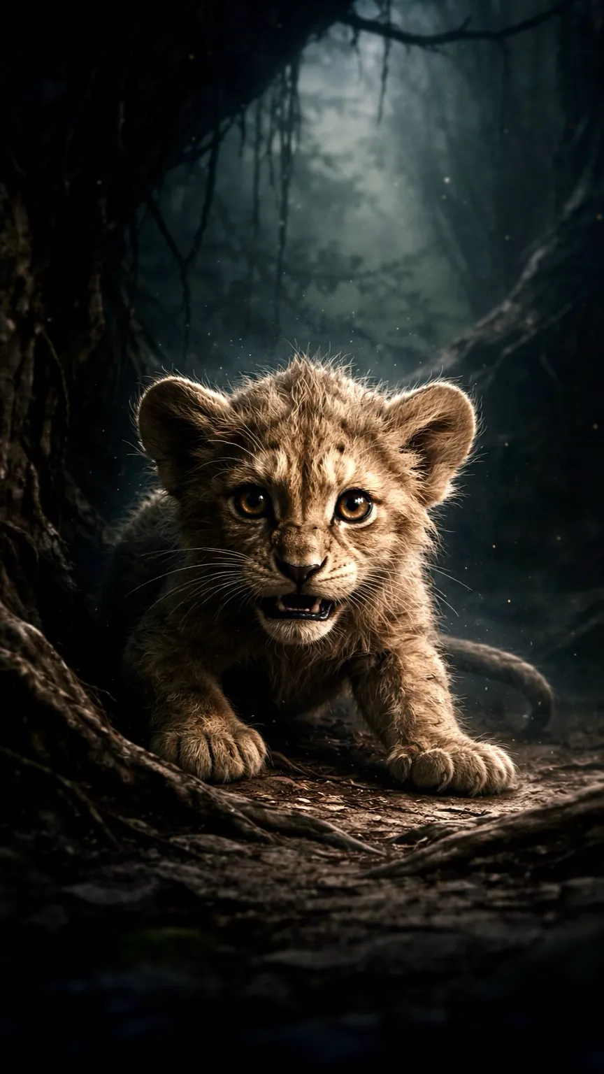 ai character: Cowardly Lion background