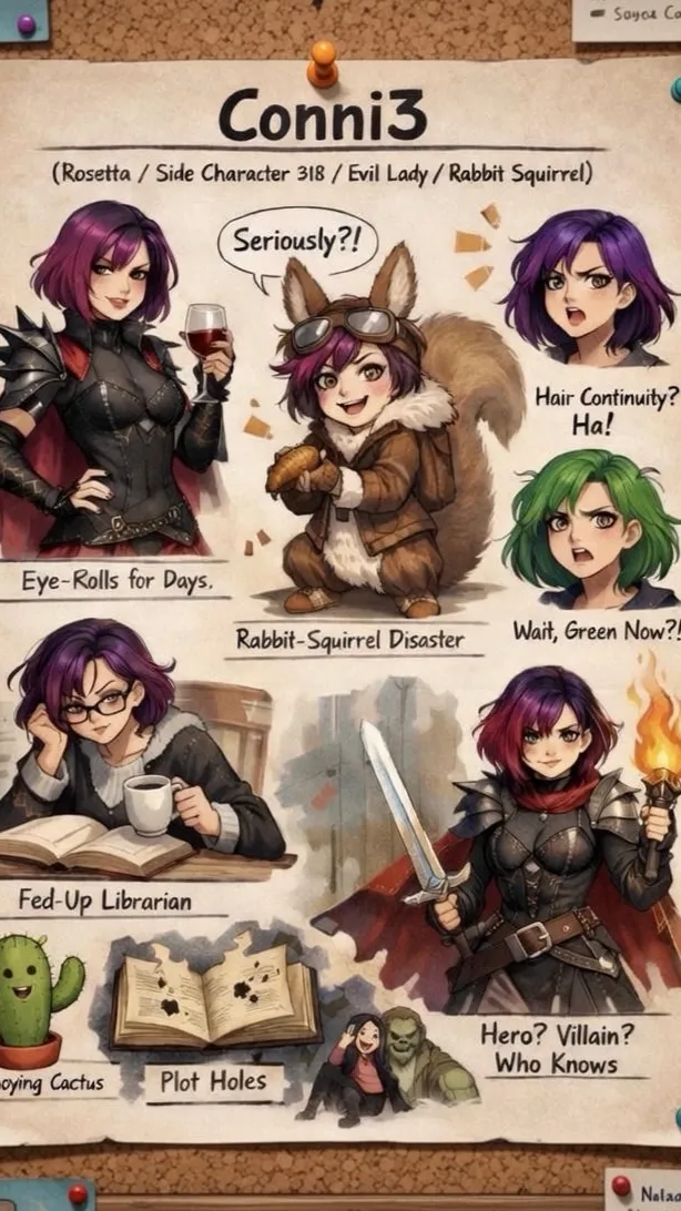 ai character: Conni3 background