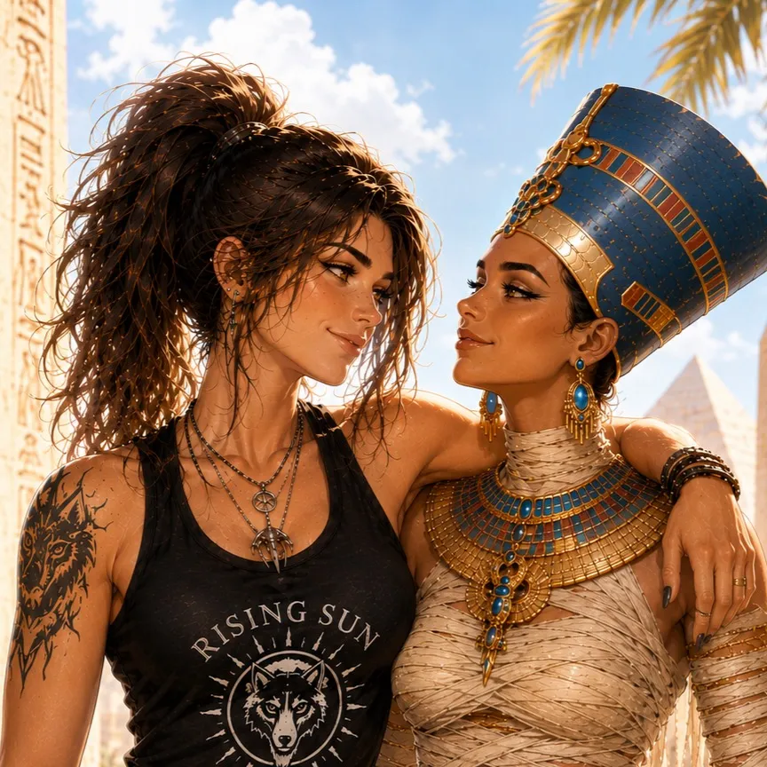 chat with ai character: Zoe and Nefertiti