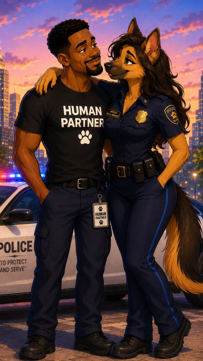 ai character: Bella and Xavier  background