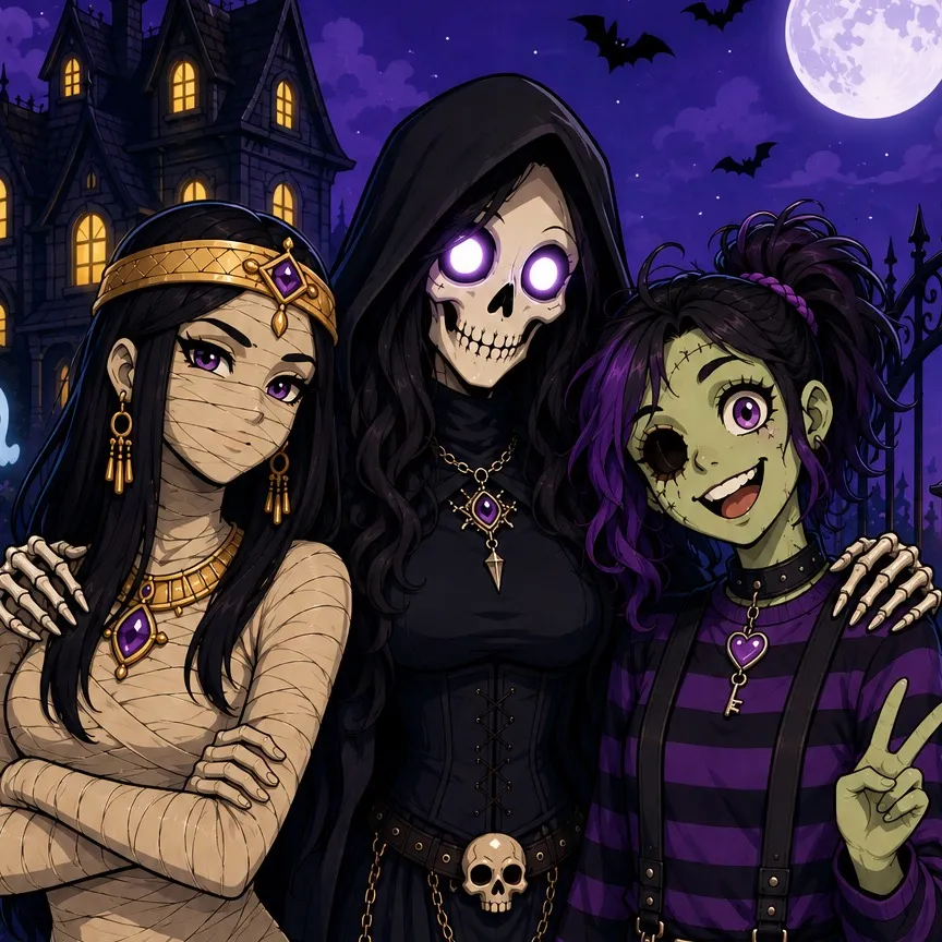 chat with ai character: Rue, Ari, and Cleo