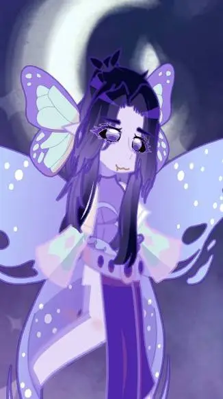 ai character: Douma x shinobu  background