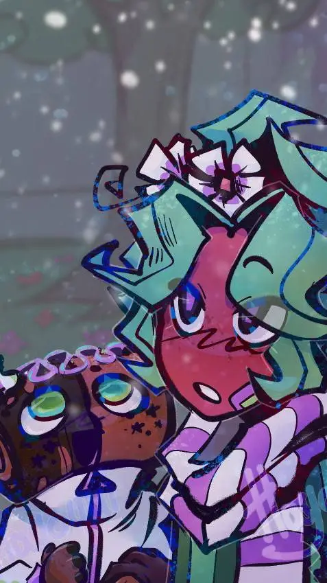 ai character: Cosmo and sprout m background