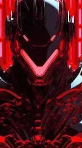 ai character: robô armadura background