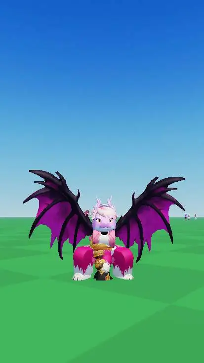ai character: Dragão Gato furry  background