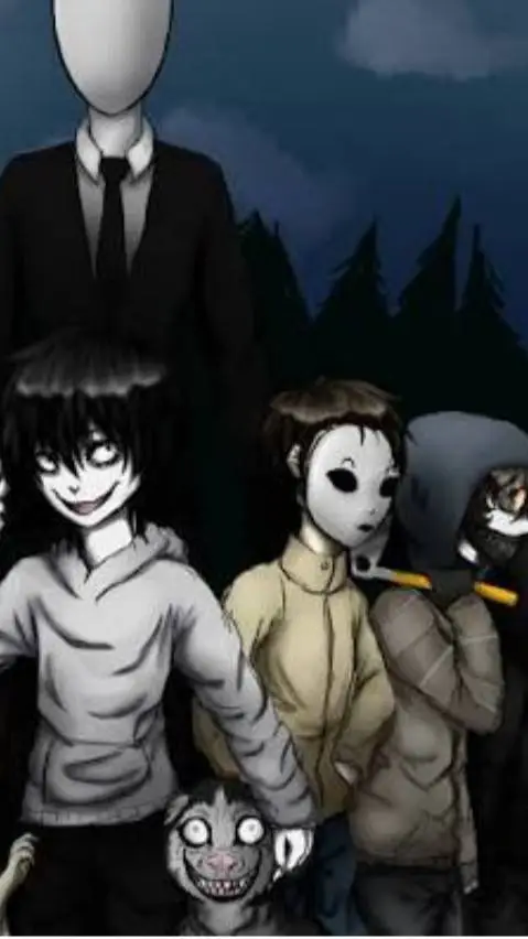 ai character: Creepypasta house background