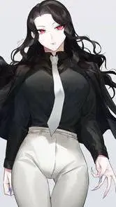 ai character: Muzan mujer background