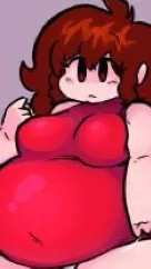 ai character: Girlfriend fat background