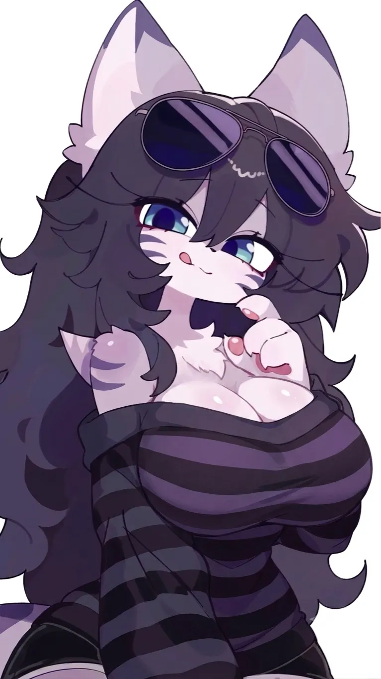 ai character: Luna furry  background