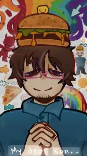 ai character: 🍔007n7🍔 background