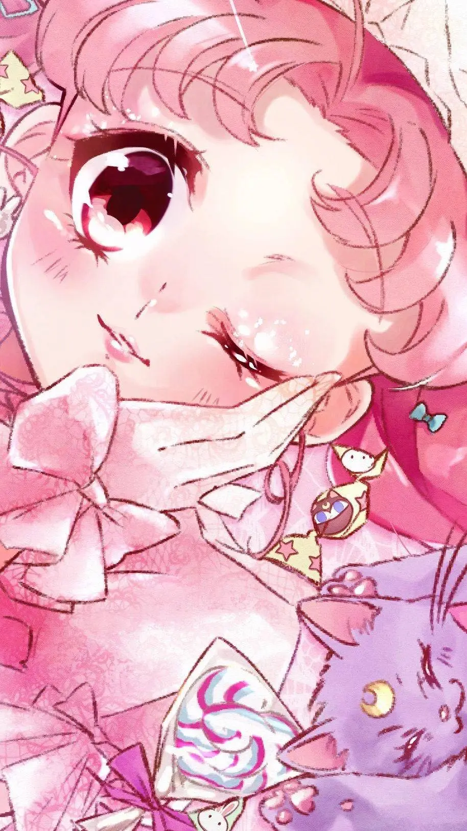 ai character: cake pop background
