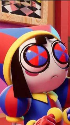 ai character: DIGITAL CIRCUS! background