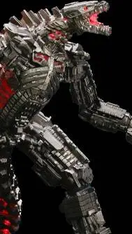 ai character: Mechagodzilla  background