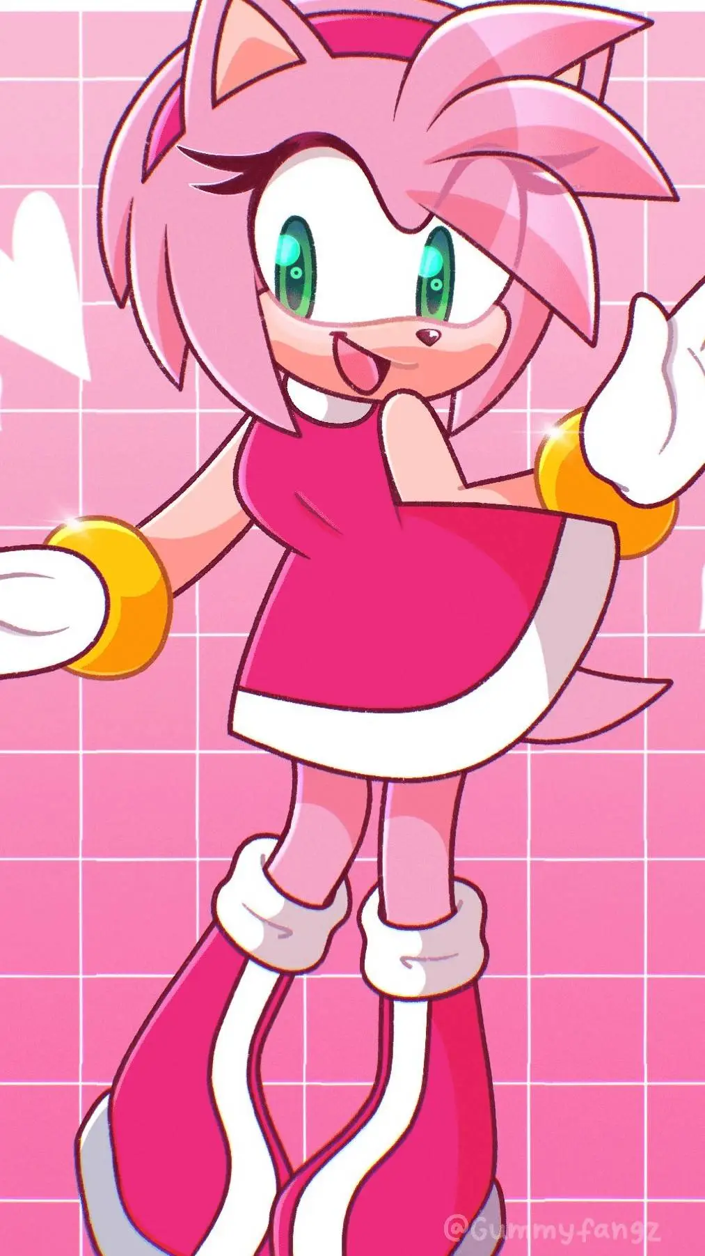 ai character: Amy Rose  background