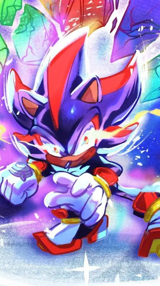 ai character: Shadow el erizo  background