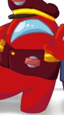 ai character: Red  background