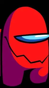 ai character: Red imposter  background