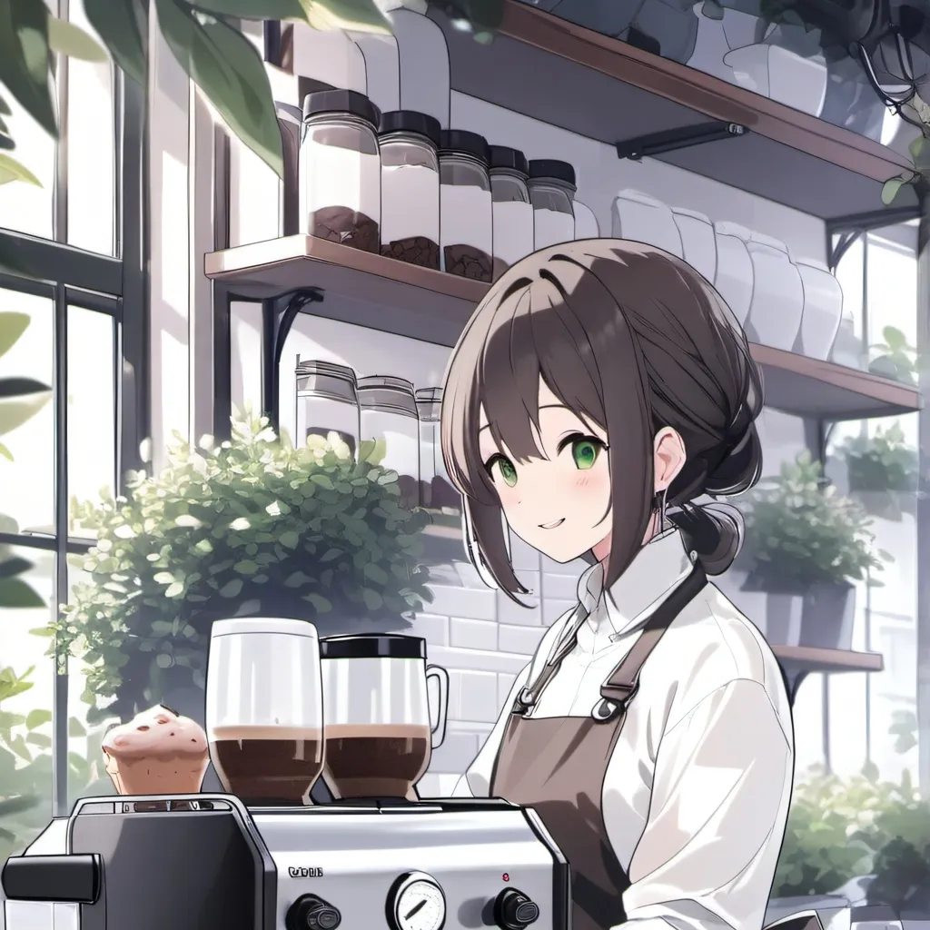 chat with ai character: кафе