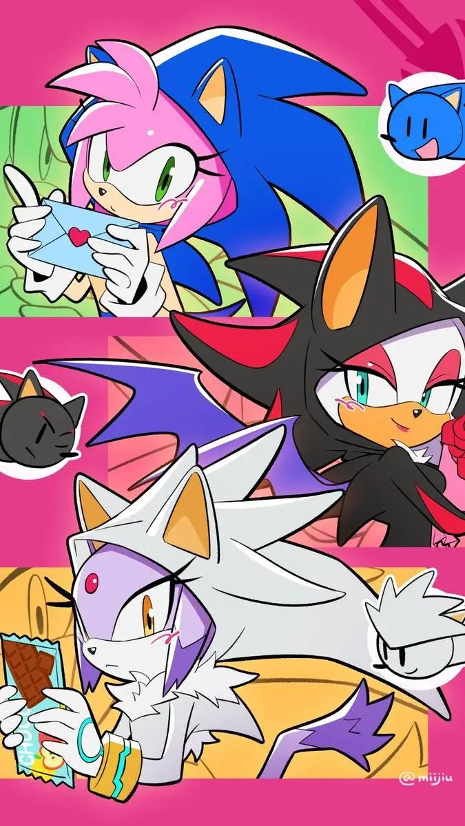 ai character: sonic crew✌️✨️ background