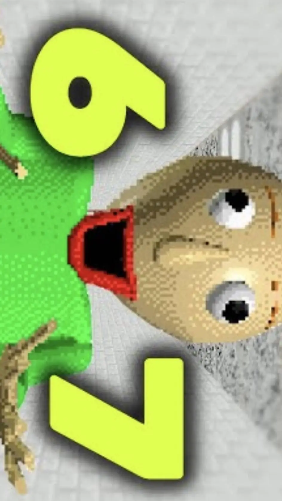 ai character: Baldi (but 67 😭)  background