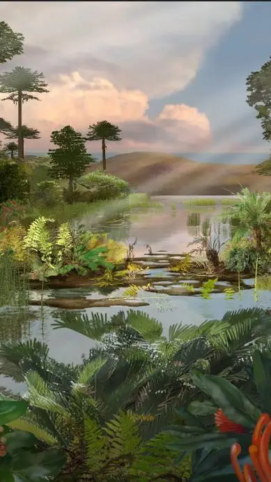 ai character: Cretacous Period background
