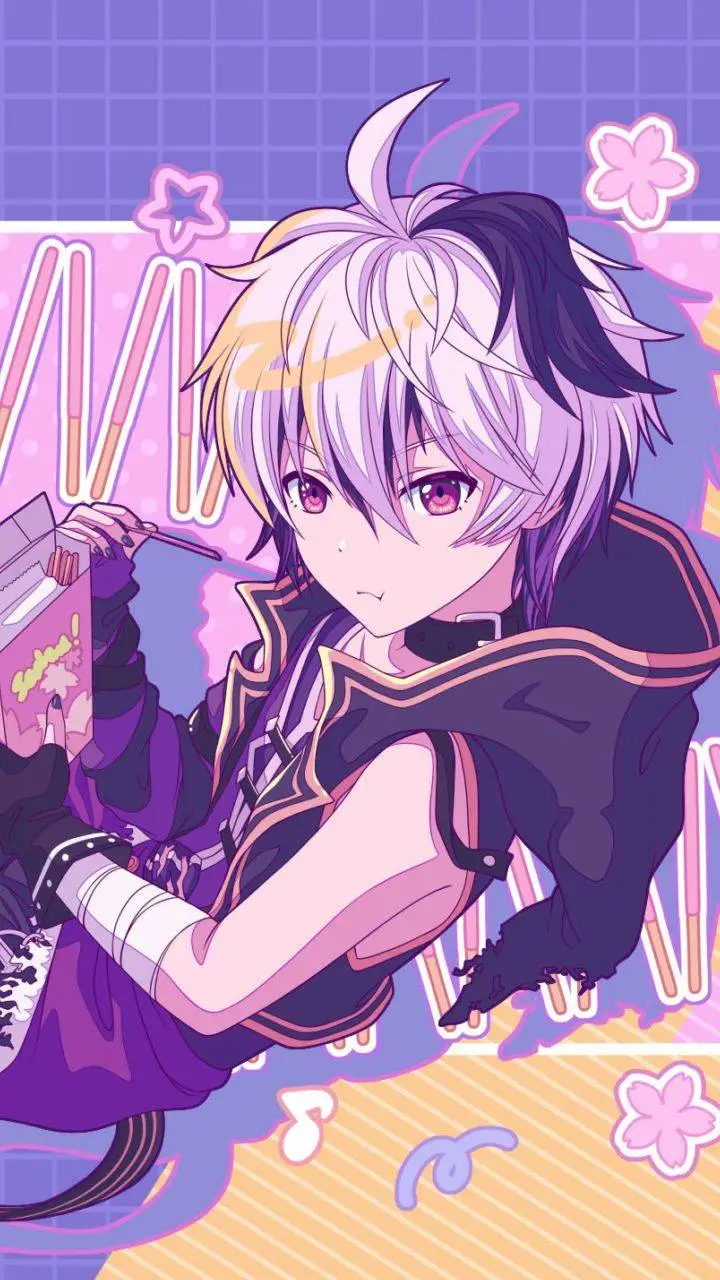 ai character: Vflower 🤍 background