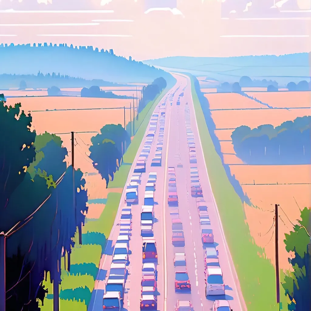 chat with ai character: Traffic jam