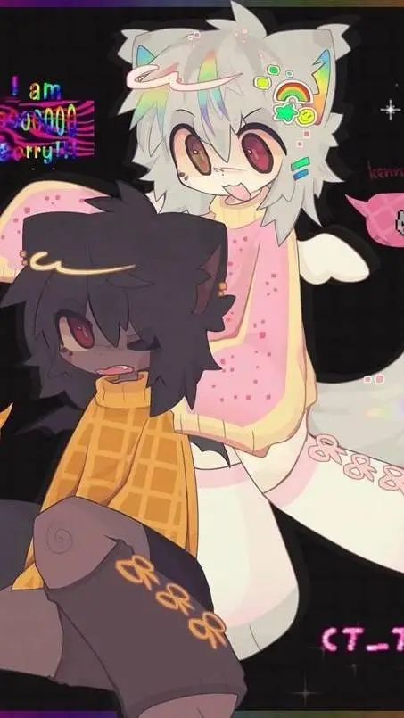 ai character: Nyan and Tac Nyan background