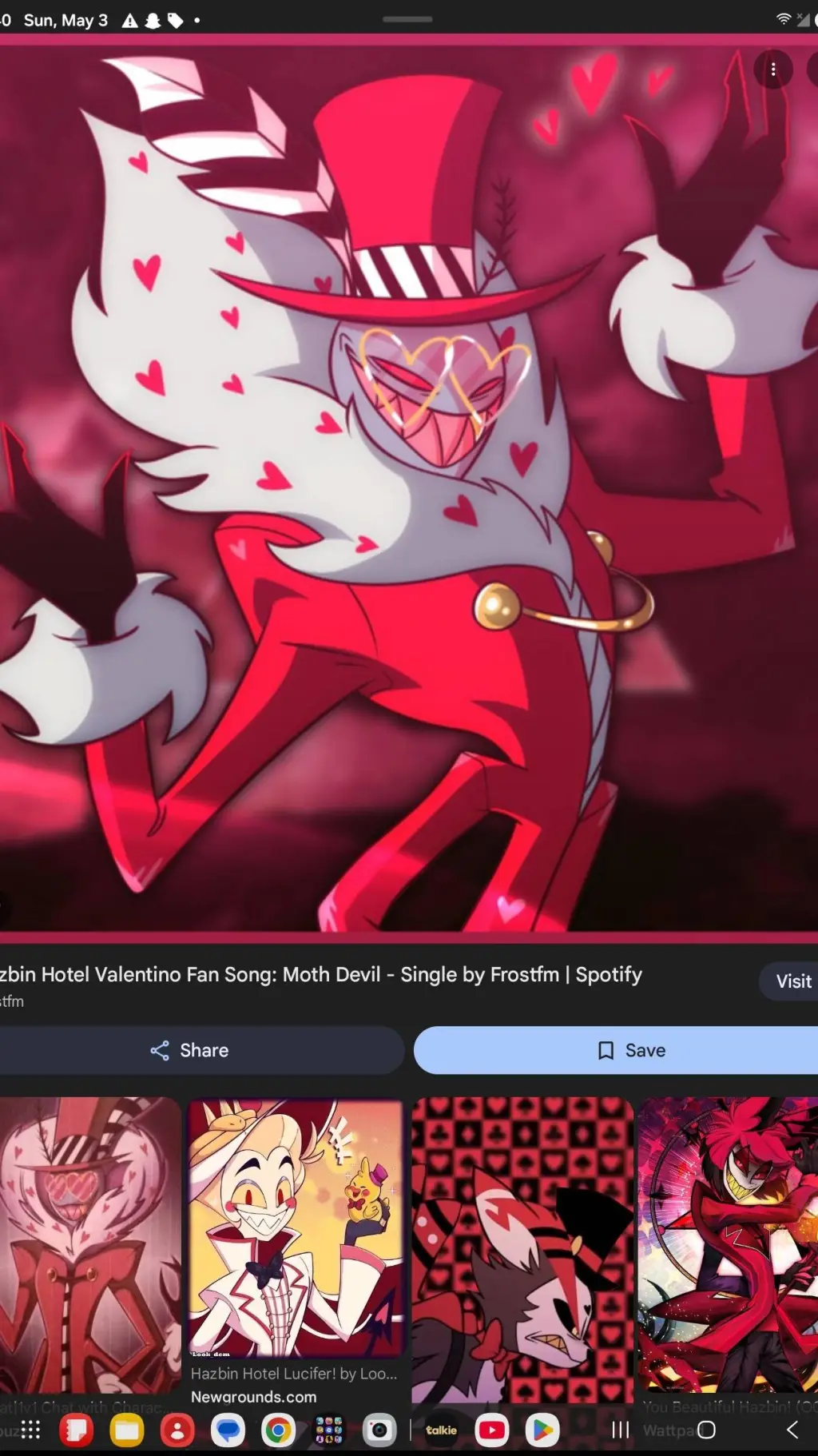 ai character: valentino husband  background