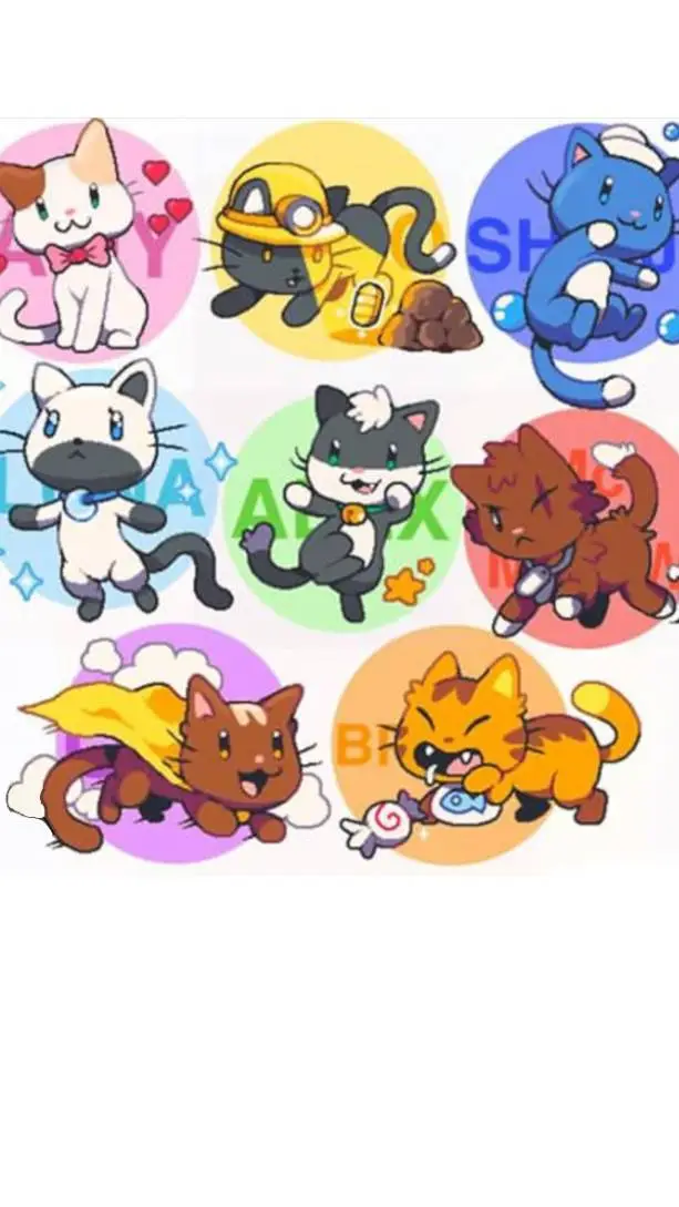 ai character: super cat bros background