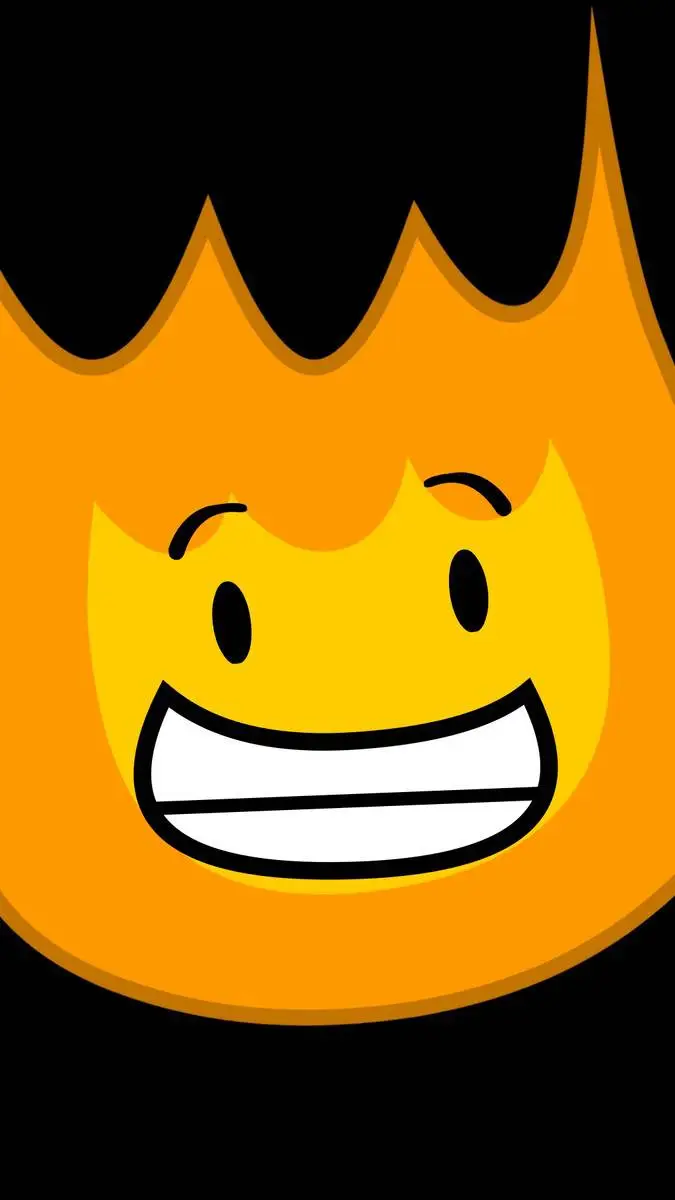 ai character: fire background